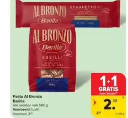 Carrefour Pasta al bronzo barilla aanbieding