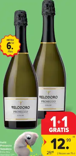 Carrefour Italië prosecco velodoro aanbieding