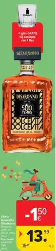 Carrefour Likeur amaretto disaronno aanbieding