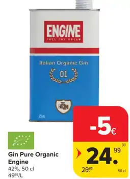 Carrefour Gin pure organic engine aanbieding