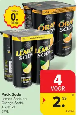 Carrefour Pack Soda aanbieding