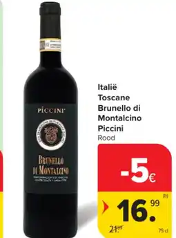 Carrefour Italië Toscane Brunello di Montalcino Piccini aanbieding