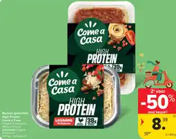 Carrefour Bereide gerechten high protein come a casa aanbieding