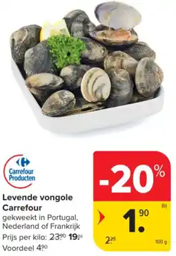 Carrefour Levende vongole Carrefour aanbieding