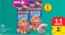 Carrefour Big americans airfryer pizza snack dr. oetker aanbieding