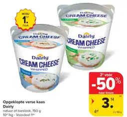 Carrefour Opgeklopte verse kaas dairly aanbieding
