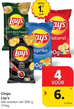 Carrefour Chips Lay's aanbieding