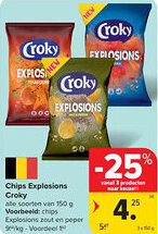 Carrefour Chips explosions croky aanbieding