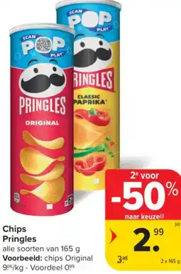 Carrefour Chips pringles aanbieding