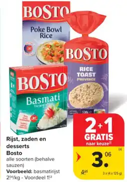 Carrefour Rijst, zaden en desserts bosto aanbieding
