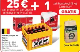 Carrefour Kratten, blikjes en flesjes jupiler aanbieding