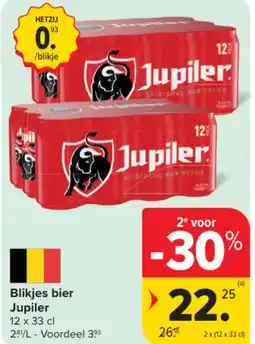 Carrefour Blikjes bier jupiler aanbieding