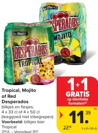 Tropical, mojito of red desperados