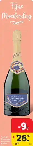 Carrefour Frankrijk champagne demoiselle vranken aanbieding
