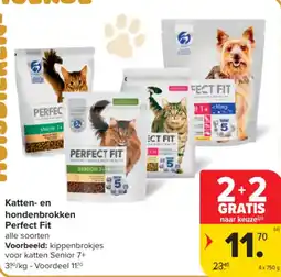 Carrefour Katten en hondenbrokken Perfect Fit aanbieding