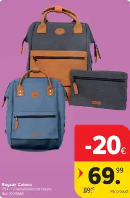 Carrefour Rugzak Cabaia aanbieding