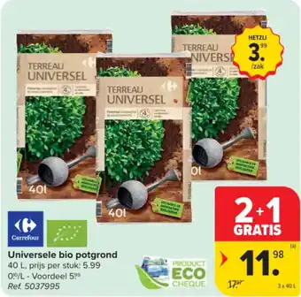 Carrefour Universele bio potgrond aanbieding
