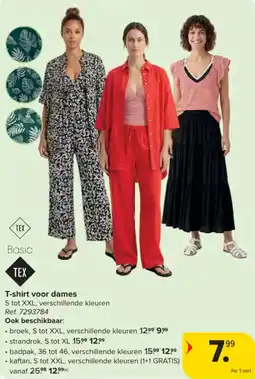 Carrefour TEX T-shirt voor dames aanbieding