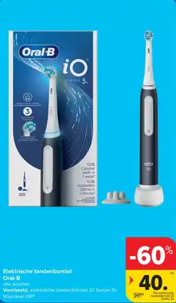 Carrefour Elektrische tandenborstel Oral-B aanbieding