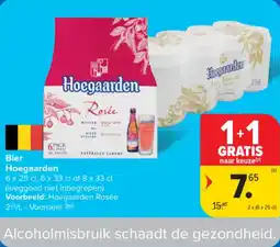 Carrefour Bier Hoegaarden aanbieding