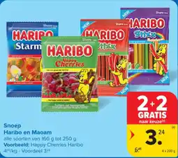 Carrefour Snoep Haribo en Maoam aanbieding