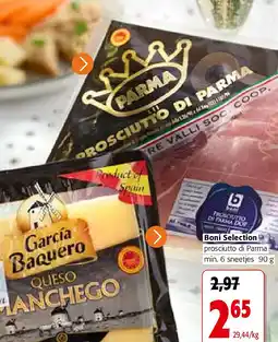 Colruyt Boni Selection prosciutto di Parma min. 6 sneetjes 90 g aanbieding