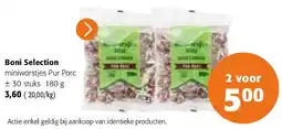 Colruyt Boni Selection miniworstjes Pur Porc ± 30 stuks 180 g aanbieding
