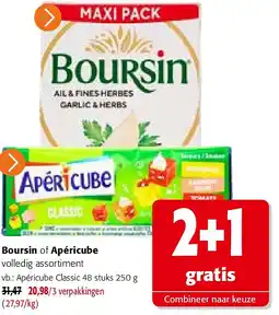 Colruyt Boursin of Apéricube aanbieding