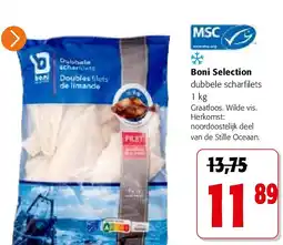 Colruyt Boni Selection dubbele scharfilets 1 kg aanbieding