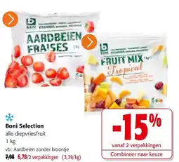 Colruyt Boni Selection alle diepvriesfruit 1 kg aanbieding
