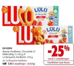 Colruyt LU LULU Beertje Aardbeien, Chocolade aanbieding