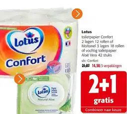 Colruyt Lotus toiletpapier Confort aanbieding