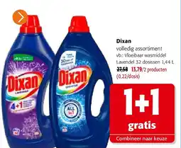 Colruyt Dixan volledig assortiment aanbieding