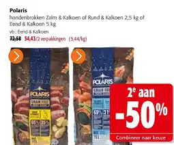 Colruyt Polaris hondenbrokken Zalm & Kalkoen of Rund & Kalkoen 2,5 kg aanbieding
