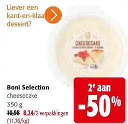 Colruyt Boni Selection cheesecake 350 g aanbieding