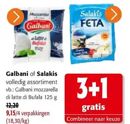 Colruyt Galbani mozzarella di latte di Bufala 125 g aanbieding