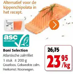Colruyt Boni Selection Atlantische zalmfilet aanbieding
