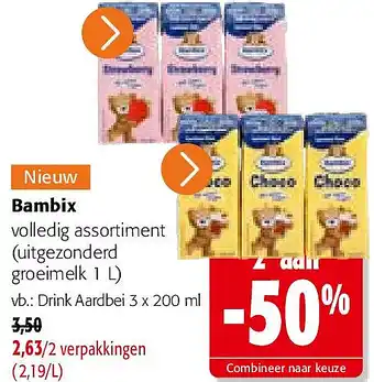 Colruyt Bambix volledig assortiment aanbieding