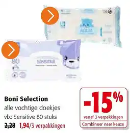 Colruyt Boni Selection alle vochtige doekjes aanbieding