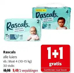 Colruyt Rascals alle luiers aanbieding