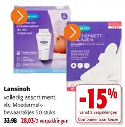 Colruyt Lansinoh volledig assortiment aanbieding