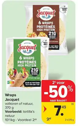 Carrefour Wraps Jacquet aanbieding