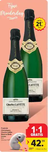 Carrefour Frankrijk Champagne Charles Lafi tte Réserve Belle Cuvée aanbieding