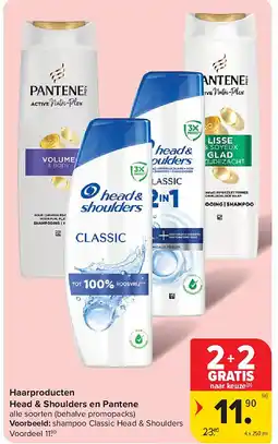 Carrefour Haarproducten Head & Shoulders en Pantene aanbieding