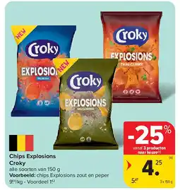 Carrefour Chips Explosions Croky aanbieding