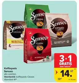 Carrefour Koffiepads Senseo aanbieding