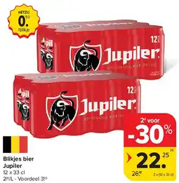 Carrefour Blikjes bier Jupiler aanbieding