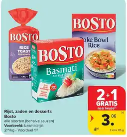 Carrefour Rijst, zaden en desserts Bosto aanbieding