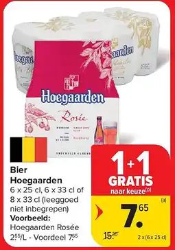 Carrefour Bier Hoegaarden aanbieding