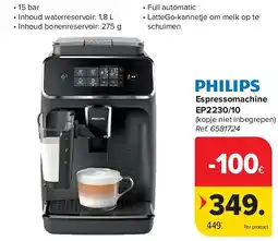 Carrefour Espressomachine EP2230/10 aanbieding